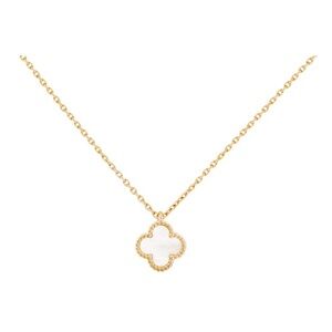 Van Cleef Sweet Alhambra mother of pearl necklace